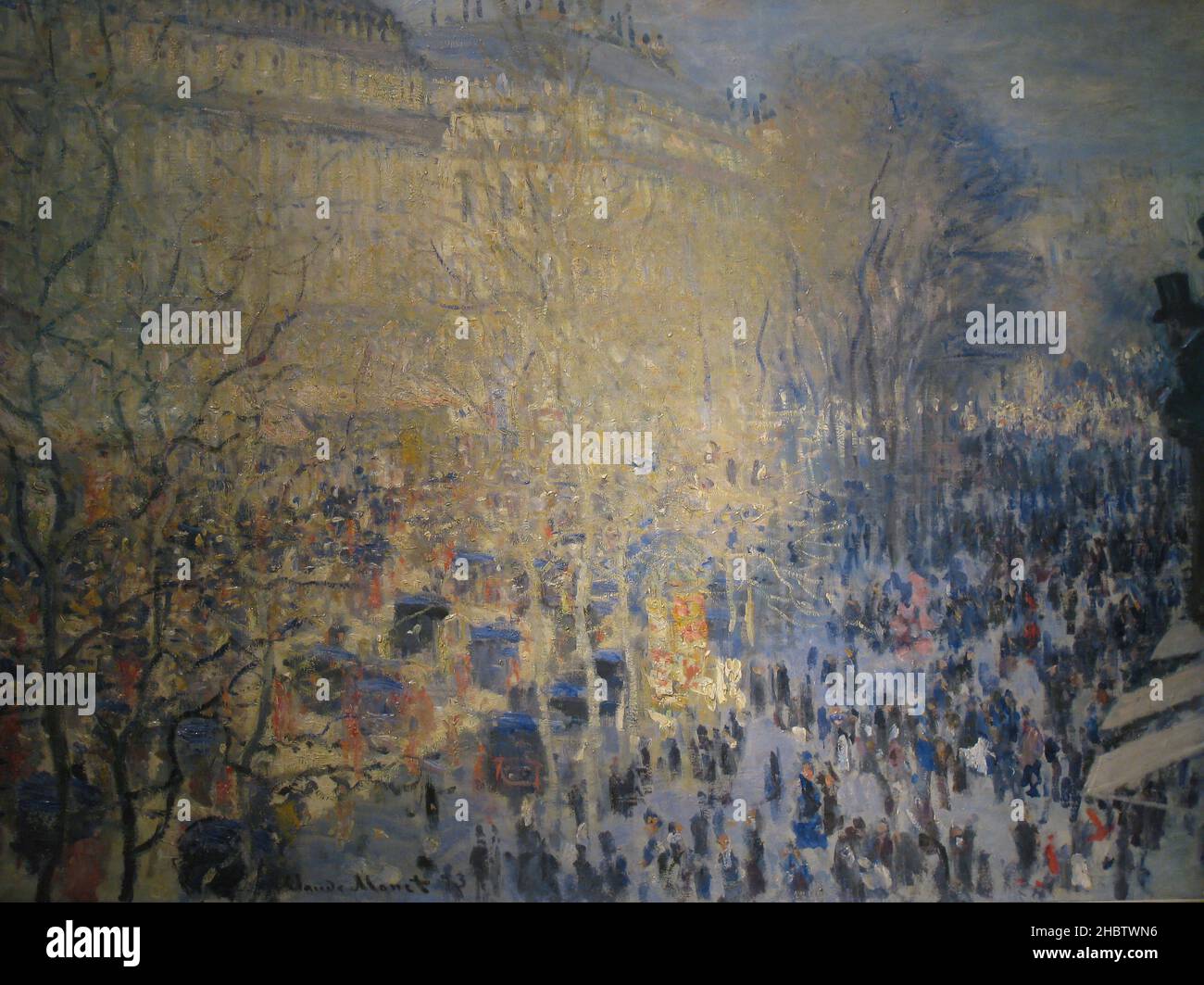 Le Boulevard des Capucines - 1873 - olio su tela 60 x 80 cm - mo11Monet Claude Foto Stock