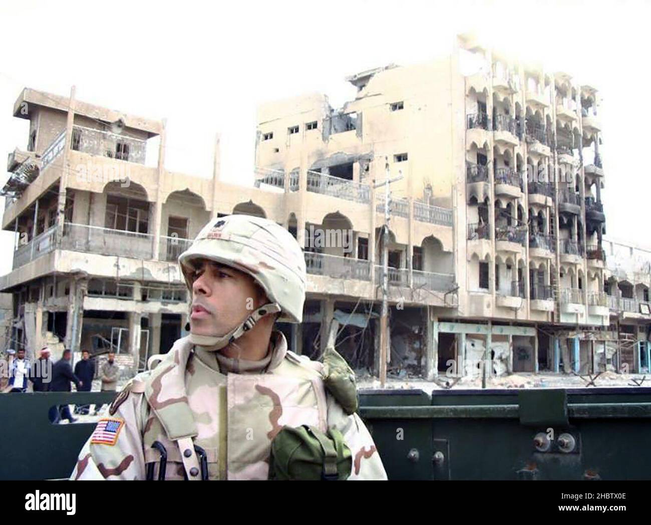 Il congressista Anthony Brown che serve in Iraq Foto Stock