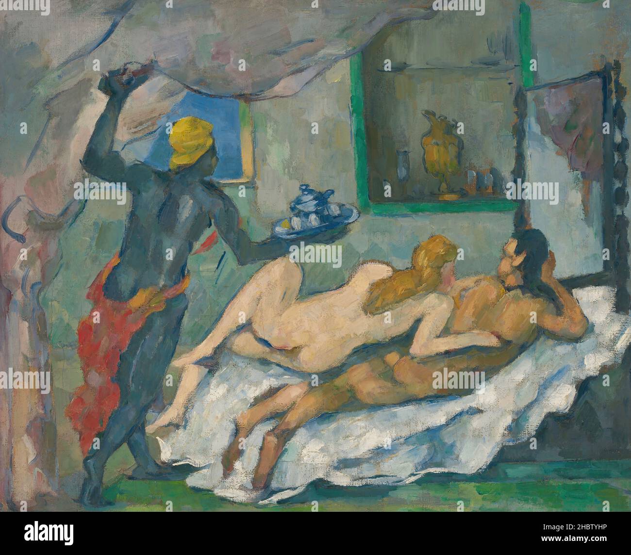 L'après-midi à Napoli - 1875c. - olio su tela 45 x 37 cm - ce03Cézanne Paul Foto Stock