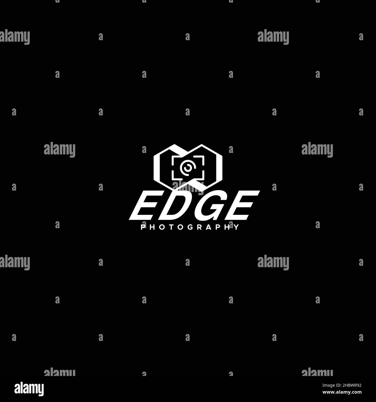 Design minimalista CON LOGO PER FOTOGRAFIA DI BORDO Illustrazione Vettoriale