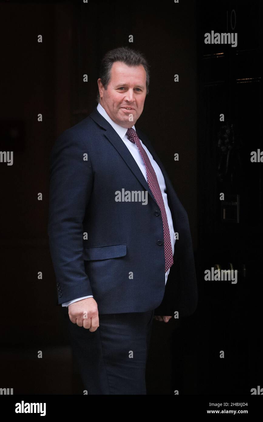 Mark Spencer, politico del partito conservatore britannico, capo dell'hip, ministro del governo di Johnson, Downing Street, Londra Foto Stock