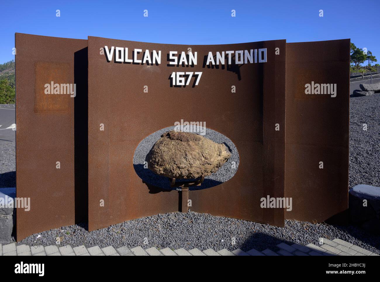 Centro visitatori del vulcano San Antonio, Fuencaliente, la Palma, Spagna Foto Stock