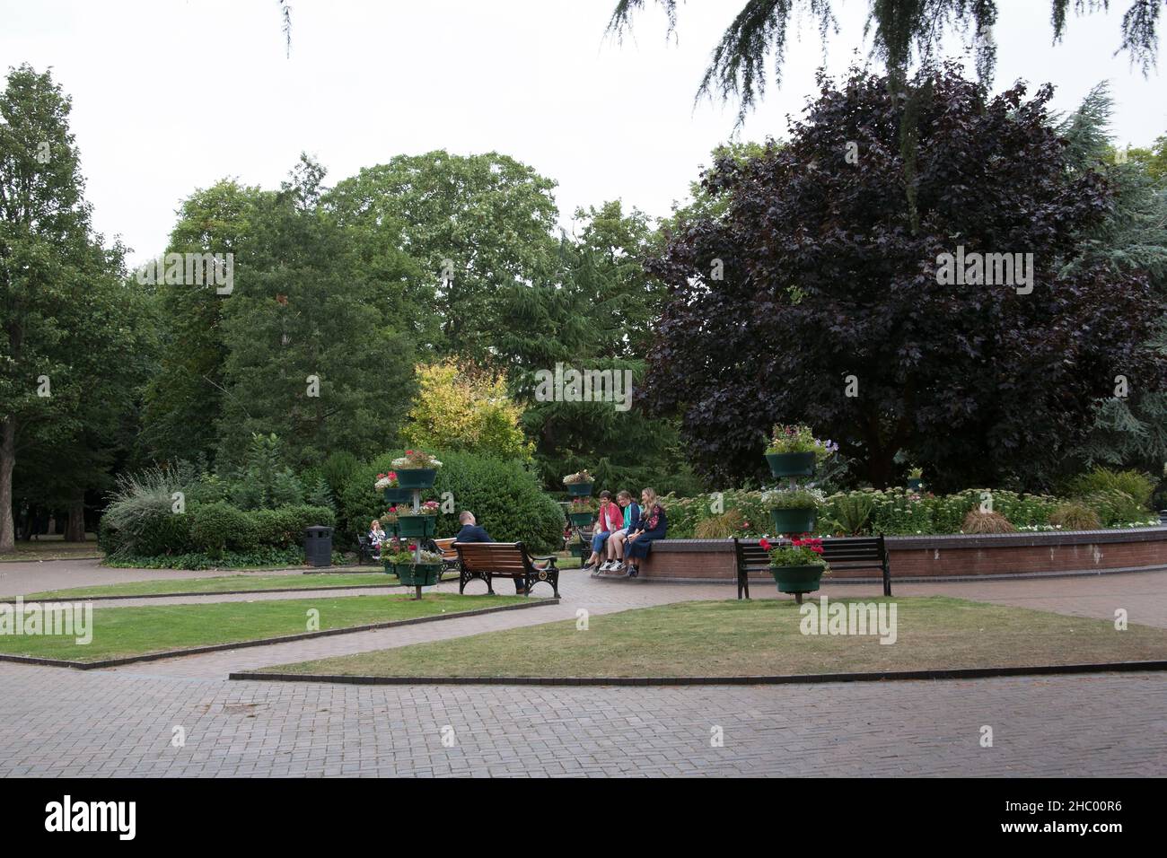 Viste di Bridgford Park, West Bridgford, Nottinghamshire nel Regno Unito Foto Stock