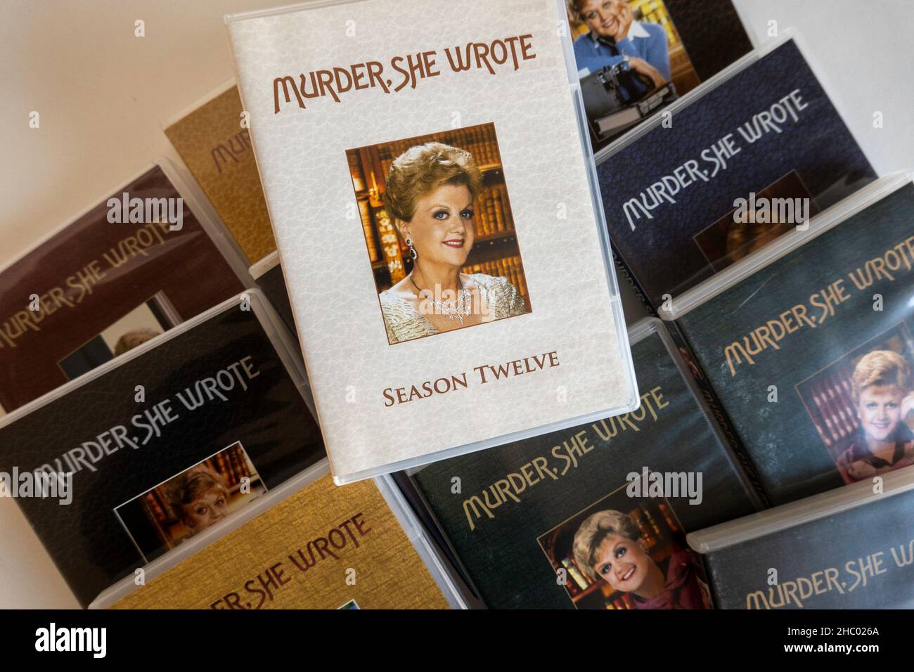 Angela Lansbury ha recitato nella serie televisiva di successo 'Murder, ha scritto' che ha portato a DVD e libri, Stati Uniti Foto Stock