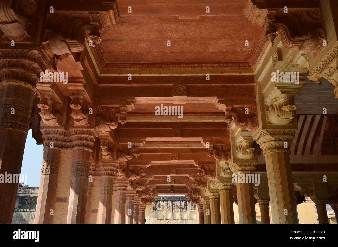 Arco all'interno di Amber Fort Foto Stock