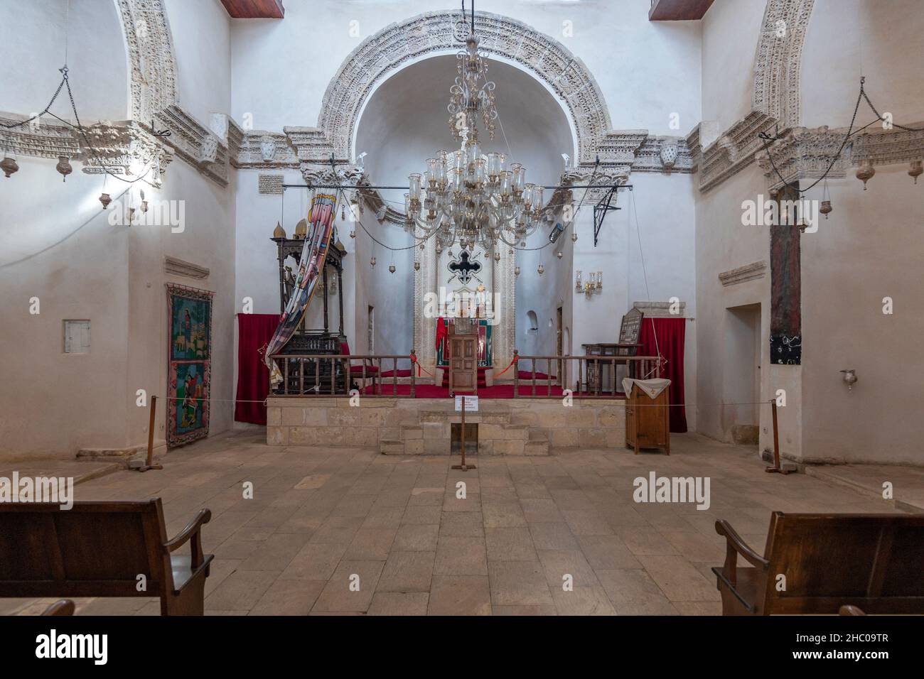 Monastero di Mor Hananyo (Deyrulzafaran, Monastero di Saffron), Provincia di Mardin della Turchia Foto Stock