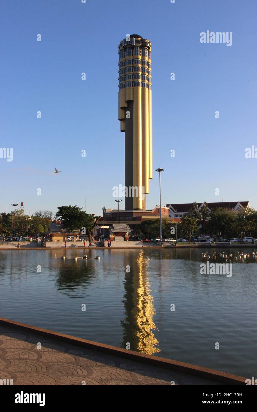 Immagini fotografiche della Thailandia nord-orientale scattate nei templi buddisti di Roi et, la capitale culturale di Isaan. Foto Stock