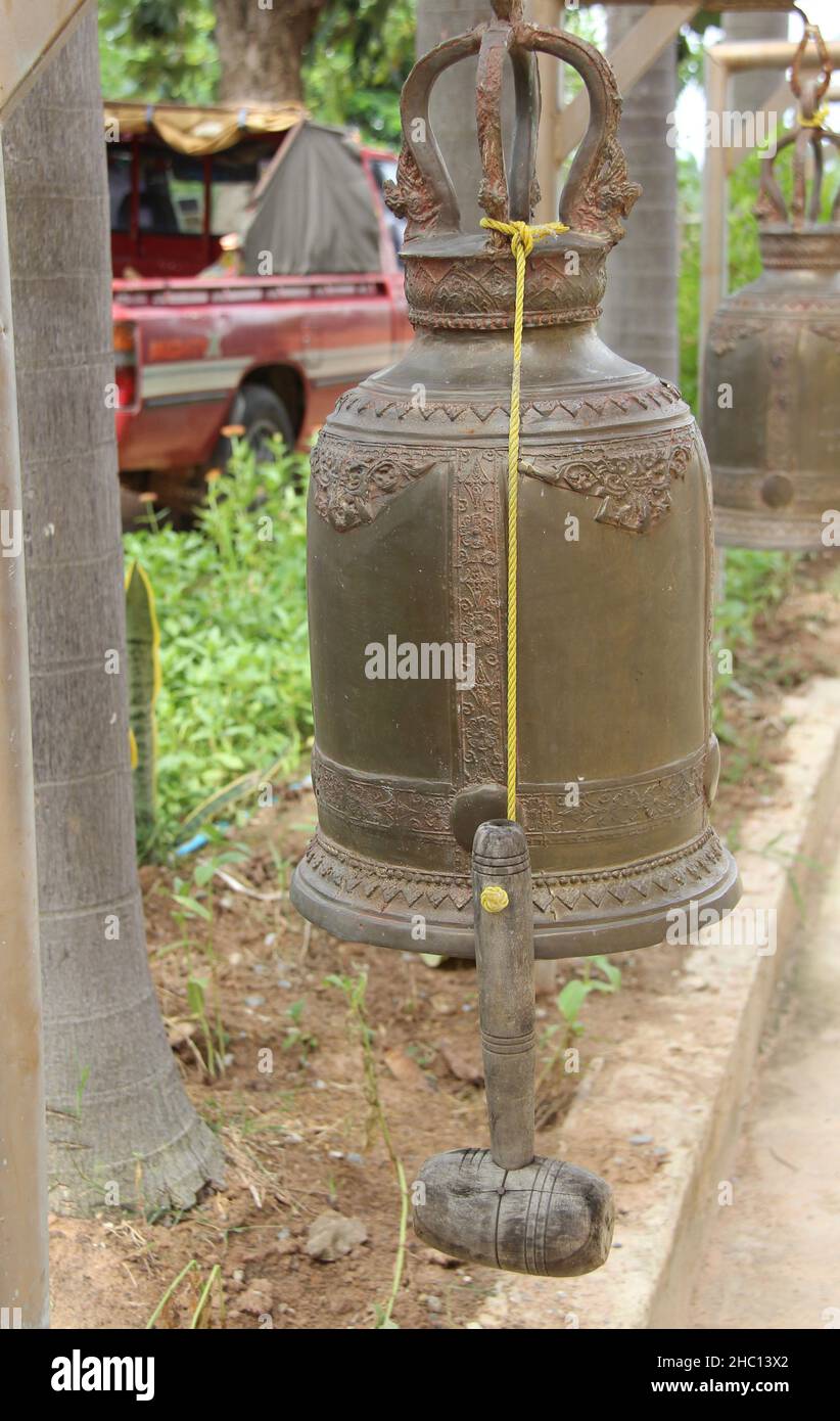Immagini fotografiche della Thailandia nord-orientale scattate nei templi buddisti di Roi et, la capitale culturale di Isaan. Foto Stock