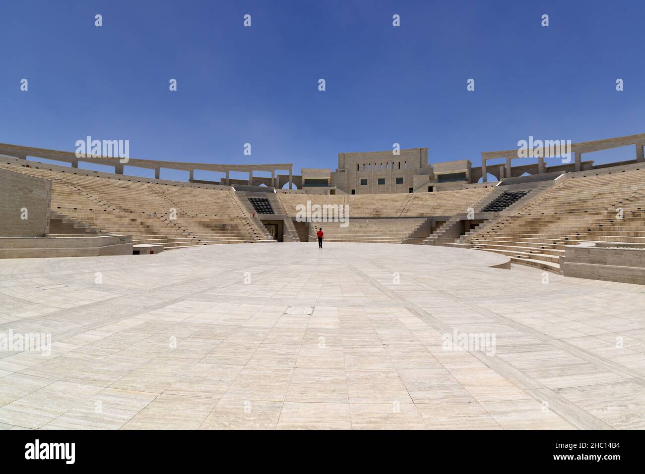 Doha è perfetta per una sosta di pochi giorni. Ha un'area moderna molto interessante e un fantastico vecchio mercato Foto Stock