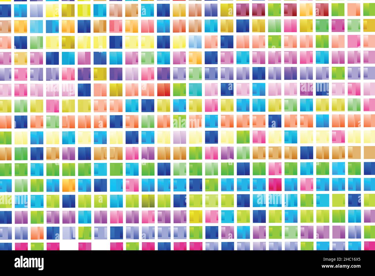 Sfondo colorato geometrico. Motivo quadrato astratto, elementi colorati. Disegno vettoriale per banner, volantini, biglietti da visita, inviti, sfondi Illustrazione Vettoriale