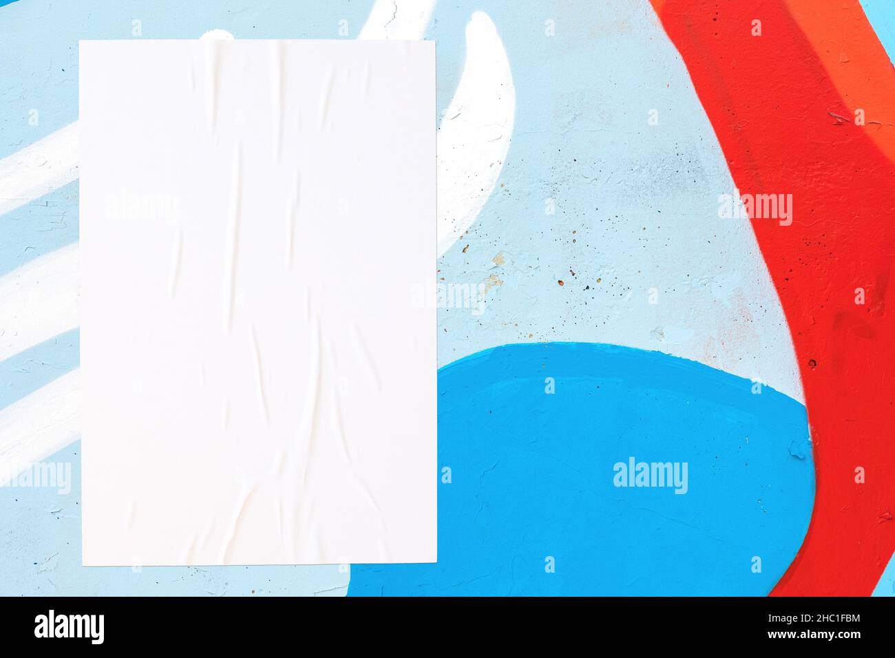 colorata texture urbana delle pareti con dima per poster incollato e rugoso Foto Stock