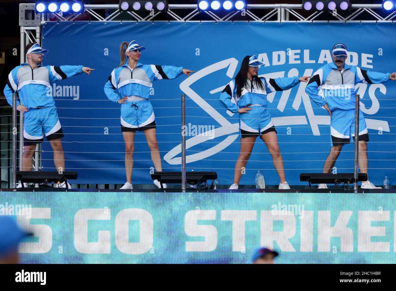 Adelaide Australia 23 Dicembre 21 Ballerini Durante La Partita Di Cricket Della Big Bash League Tra Adelaide Strikers E Brisbane Heat All Adelaide Oval Il 23 Dicembre 21 Ad Adelaide Australia Credit Peter