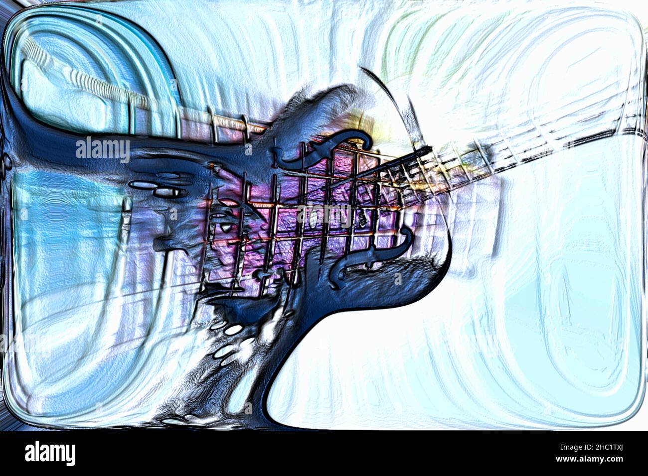Dobro risuonatore chitarra arte Foto Stock