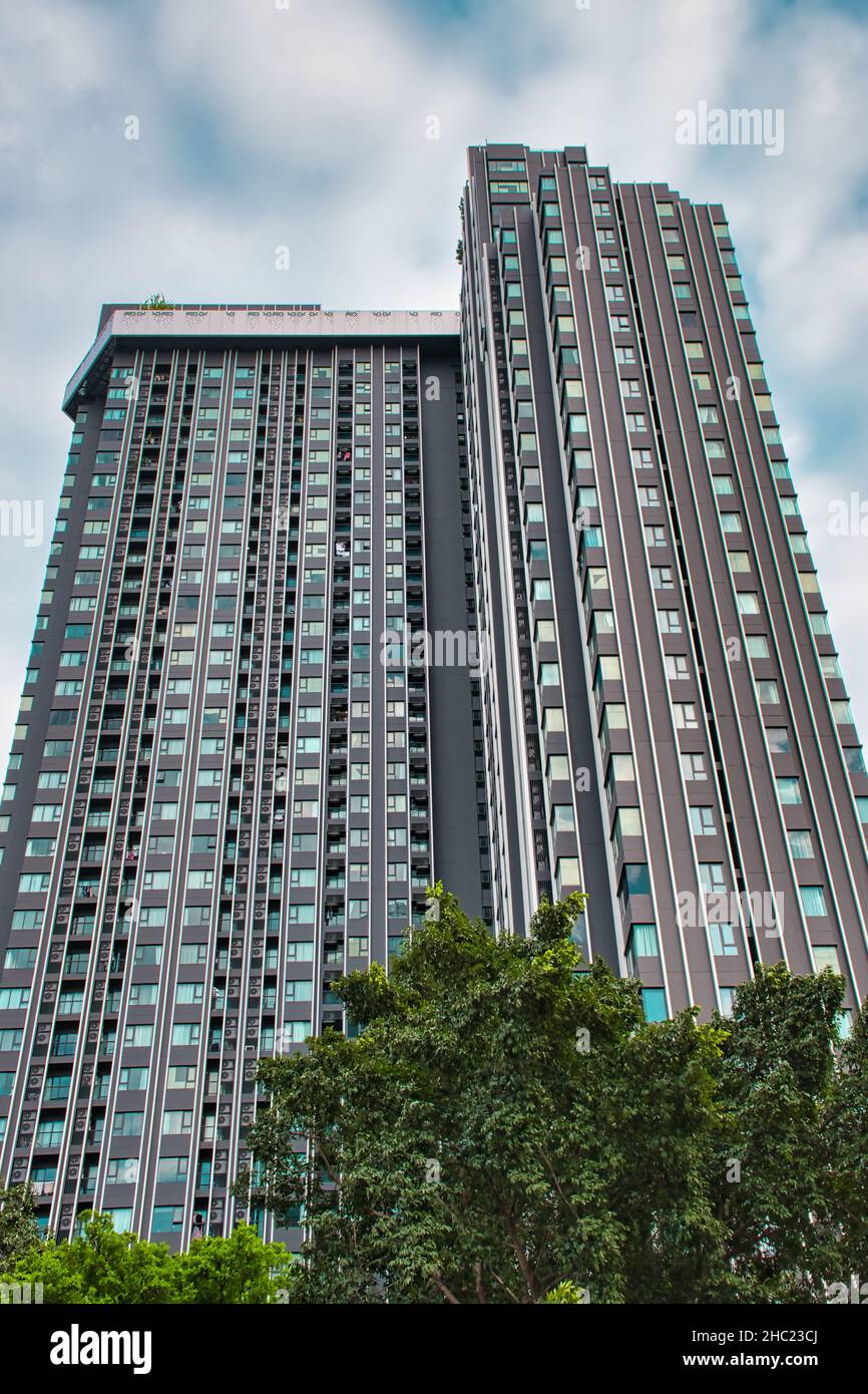 Bangkok, Thailandia 12.03.2021 complesso condominio Life One Wireless a Bangkok Foto Stock