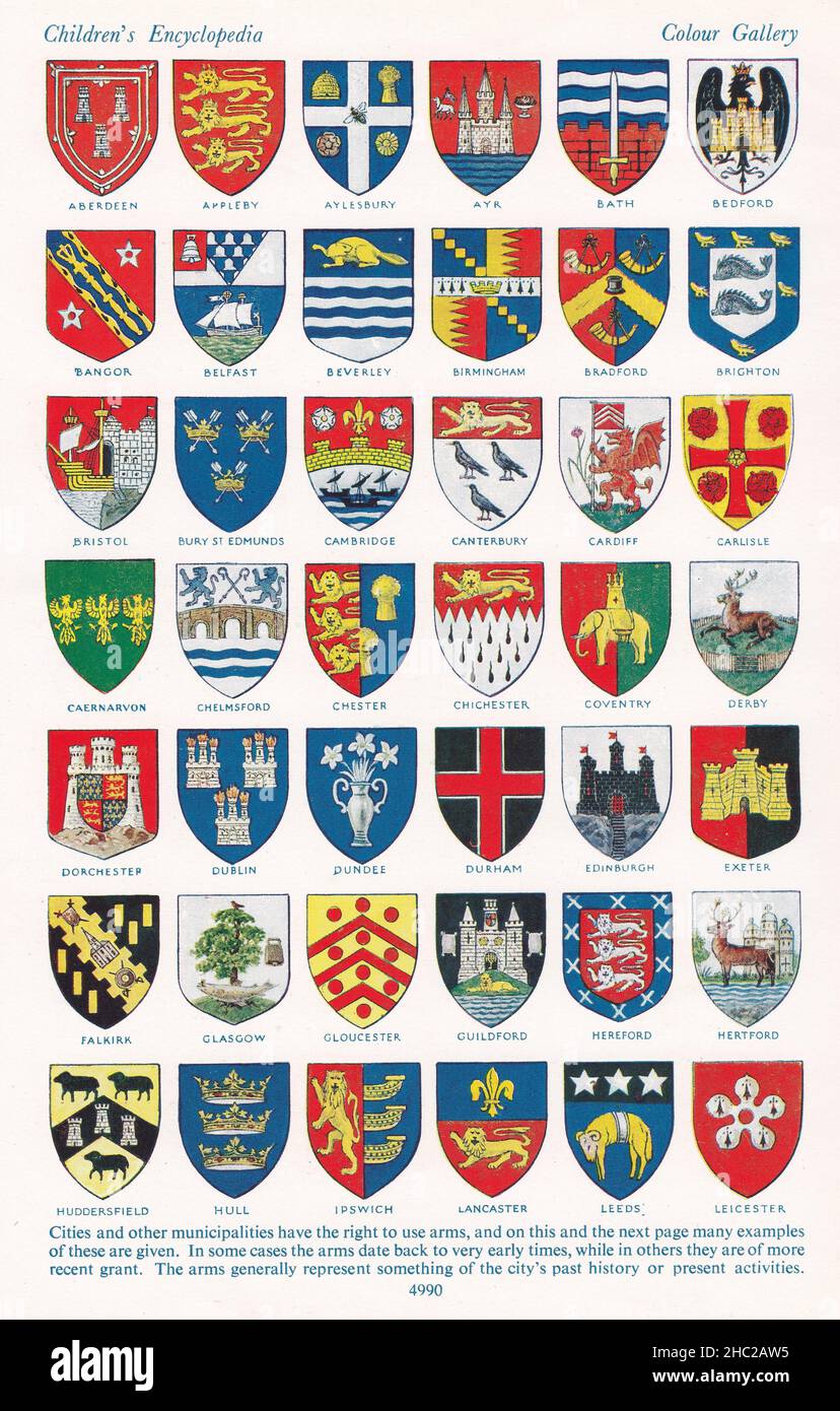 Vintage Illustrations of 'A Pageant of Heraldry' - Una galleria di ...