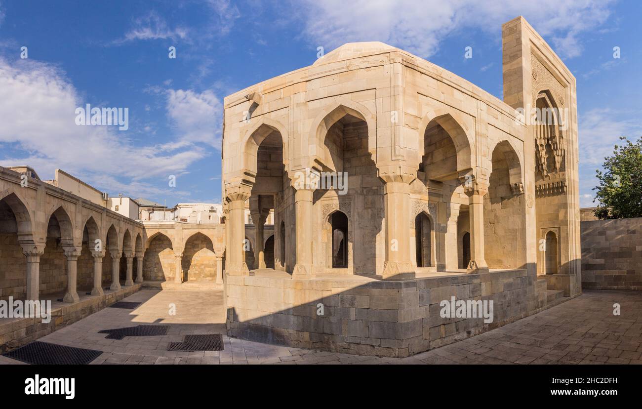 Padiglione Divankhana presso il Palazzo degli Shirvanshahs a Baku, Azerbaigian Foto Stock