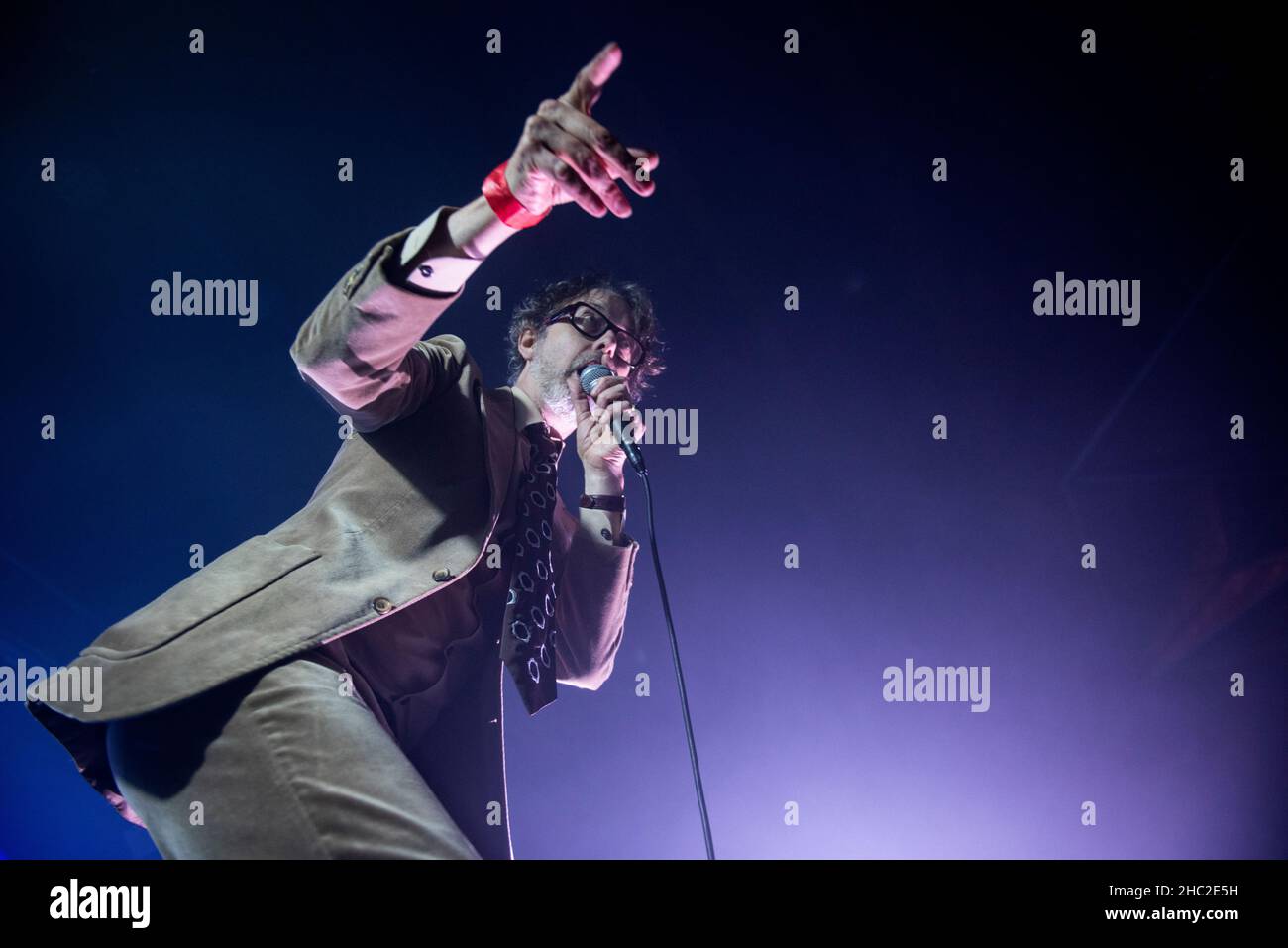 Javis Cocker alla Invisible Wind Factory, Liverpool, novembre 2021 Foto Stock