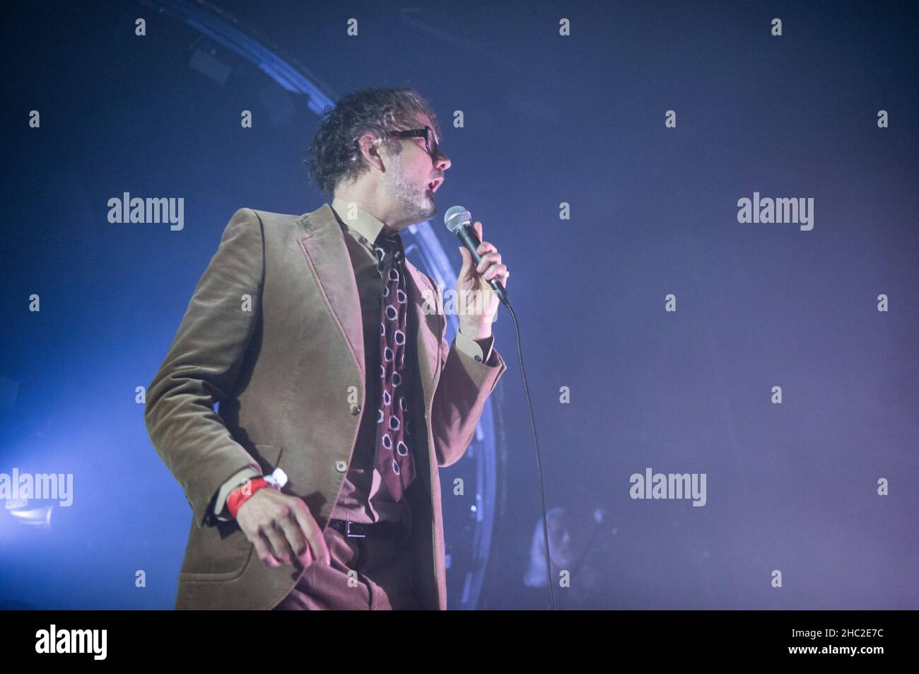 Javis Cocker alla Invisible Wind Factory, Liverpool, novembre 2021 Foto Stock