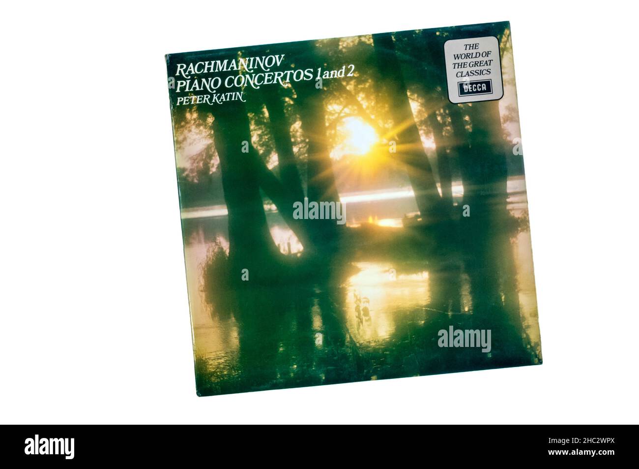 Decca World of Great Classics registrazione dei Concerti del piano di Rachmaninov. Foto Stock