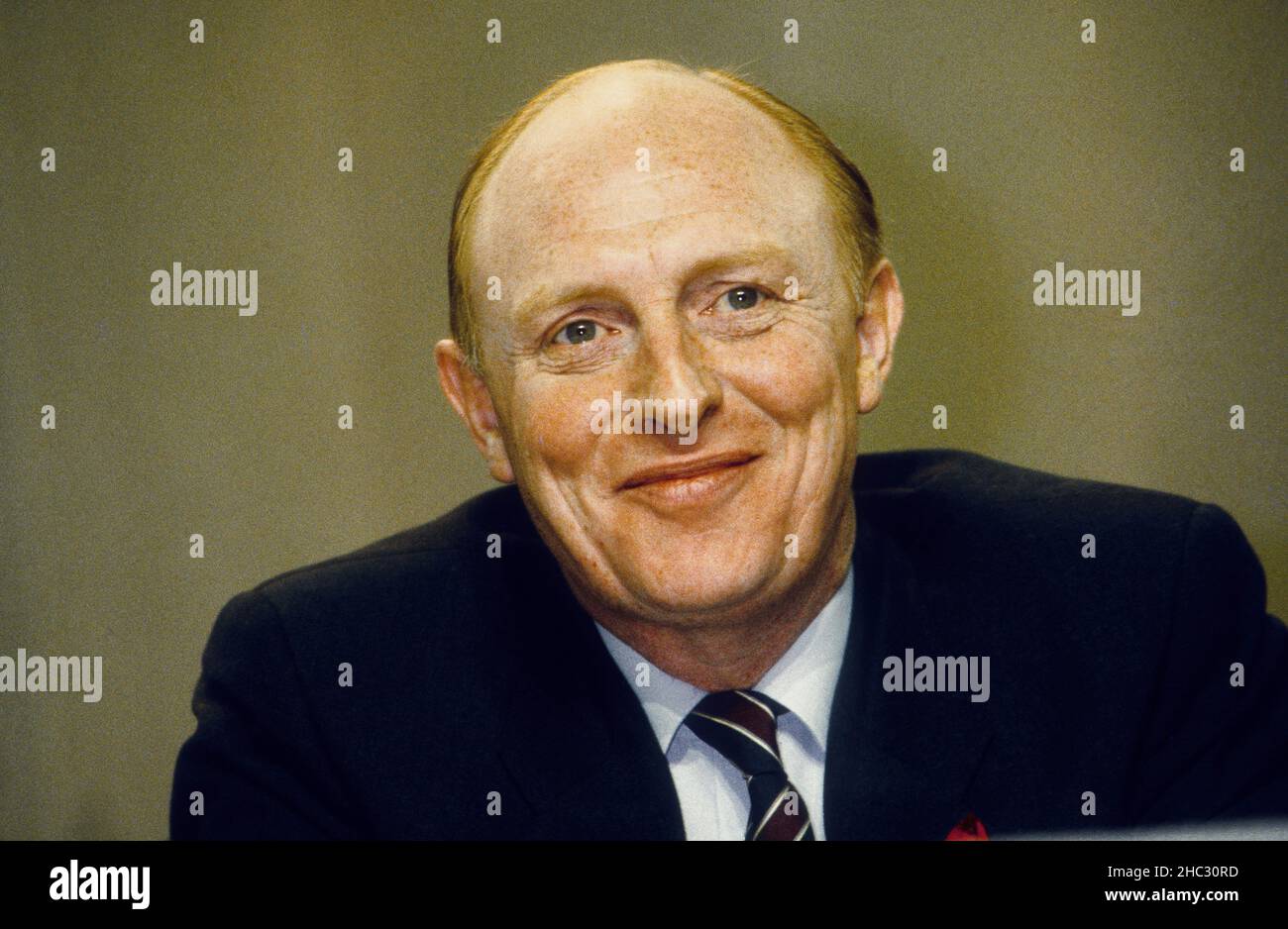 Neil Kinnock, leader del Partito del lavoro 1989 Foto Stock