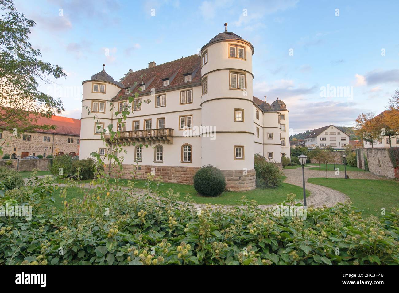 Pfedelbacher Schloss Foto Stock