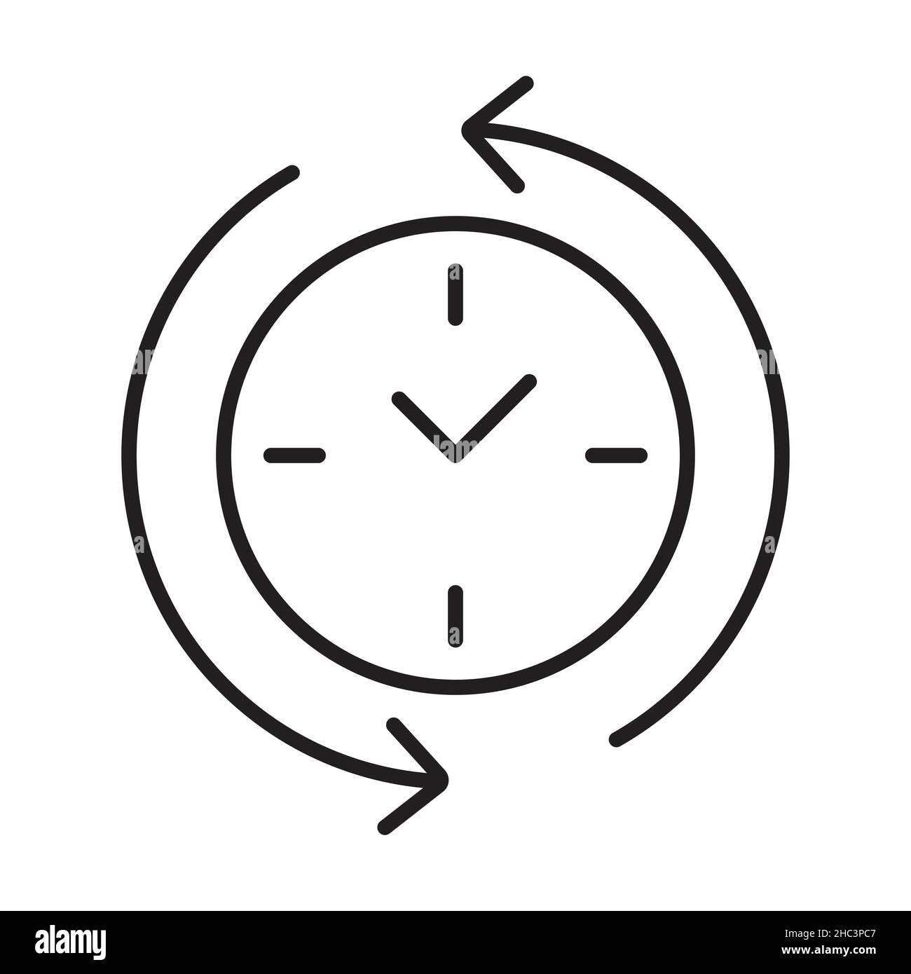Vettore di icone per tempi di attività e tempi di inattività per il design del sito Web, il logo, l'app, l'interfaccia utente. Illustrazione, EPS10 Illustrazione Vettoriale