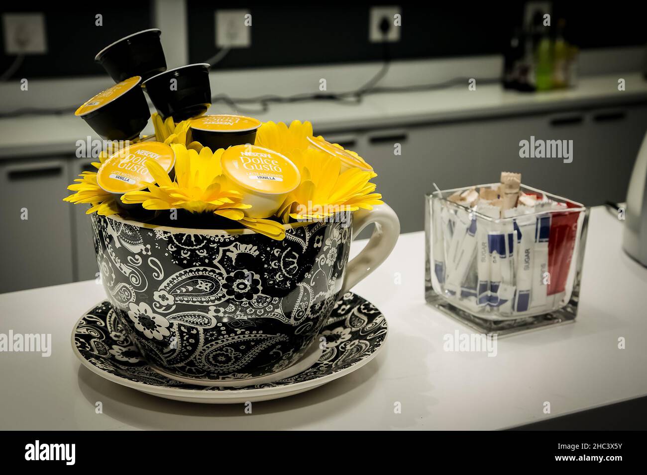 Johannesburg, Sudafrica - 10 settembre 2013: Evento di lancio del prodotto Nescafe Dolce gusto Foto Stock