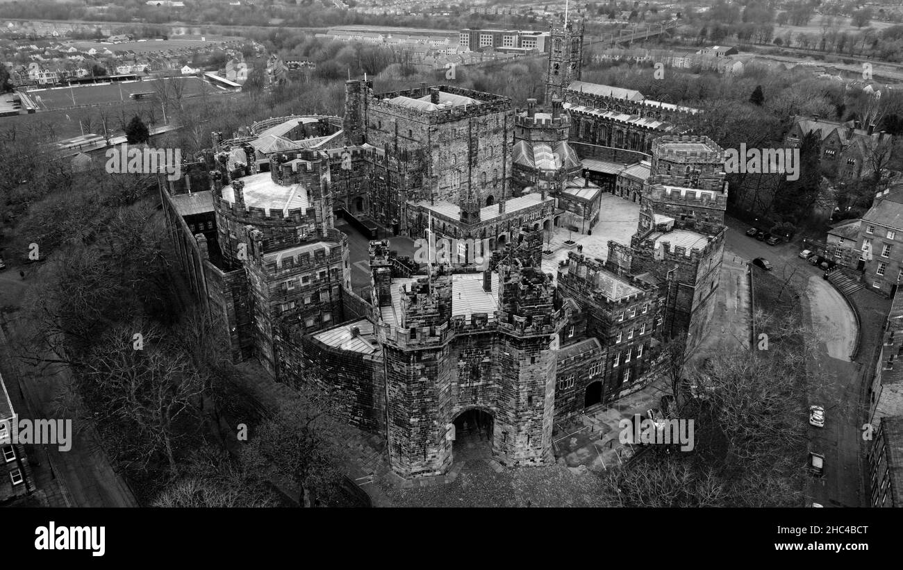 Castello di Lancaster, Inghilterra Foto Stock