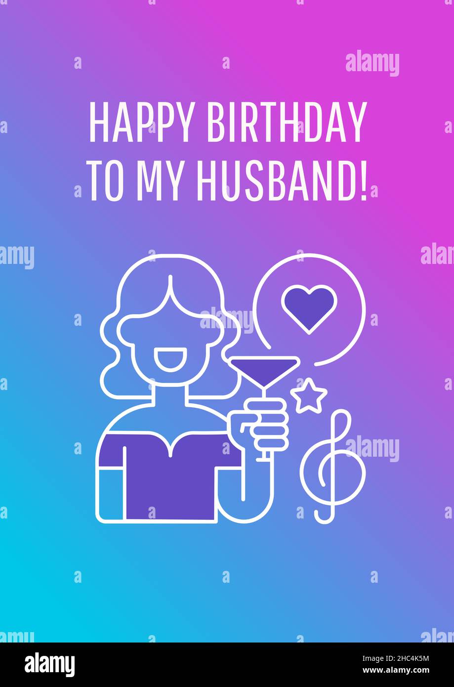 UK Greetings Biglietto di compleanno per marito, motivo cuore blu, gamma Thinking of You