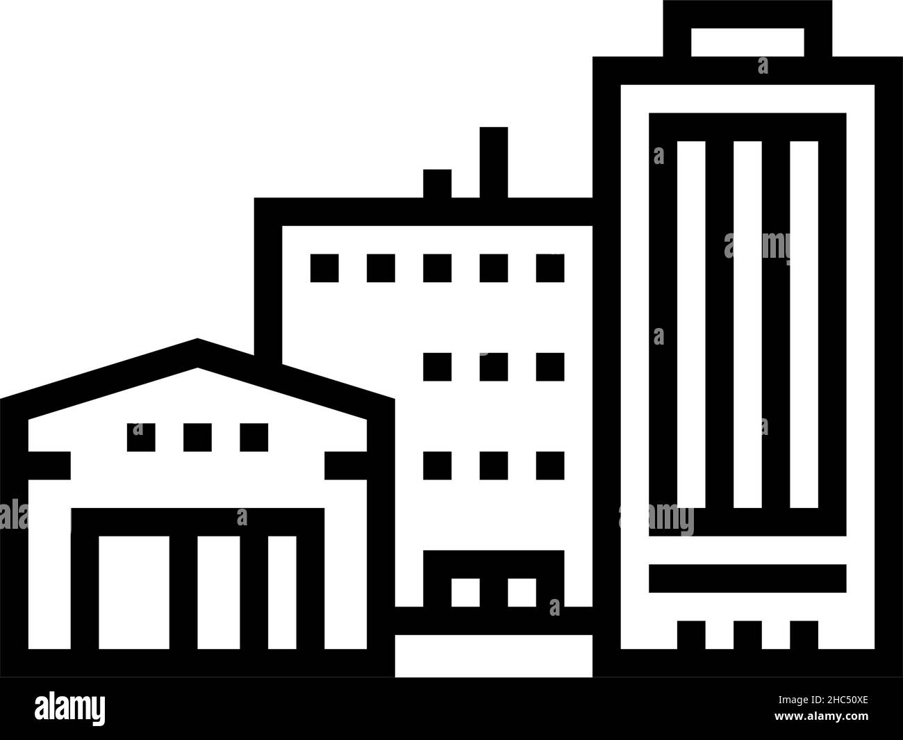 illustrazione vettoriale dell'icona della linea di studio del film Illustrazione Vettoriale