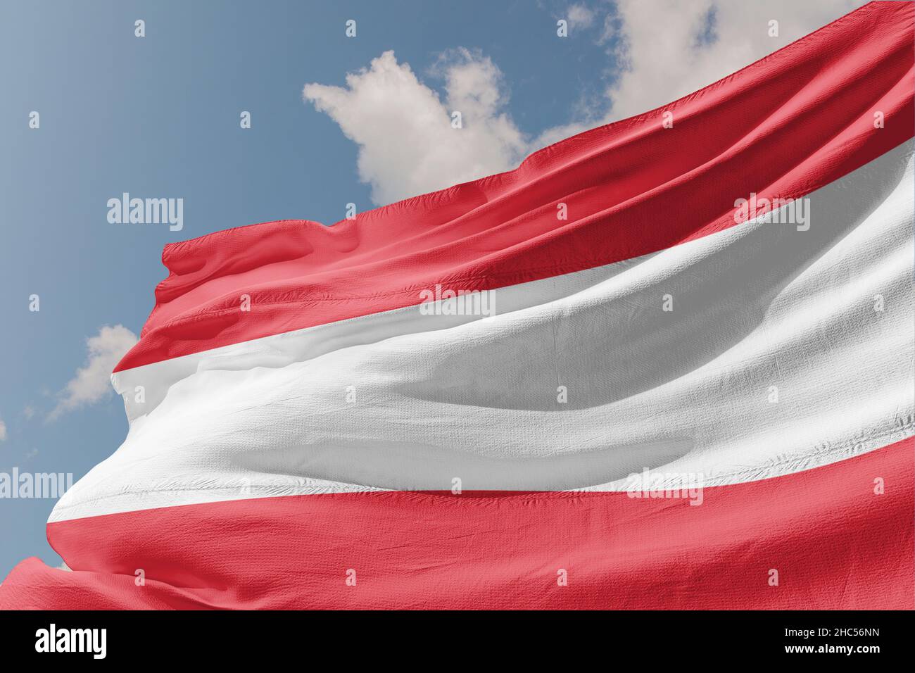 Bandiera dell'Austria, repubblica d'austria Foto Stock