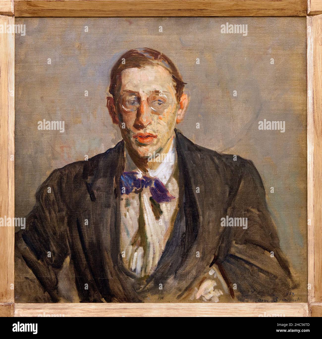 Etude pour le Portrait de Igor Stravinsky (1882-1971), compositeur, chef d'orchestre russe, Peinture de Jacques Emile Blanche (1861-1942). Rouen, Muse Foto Stock