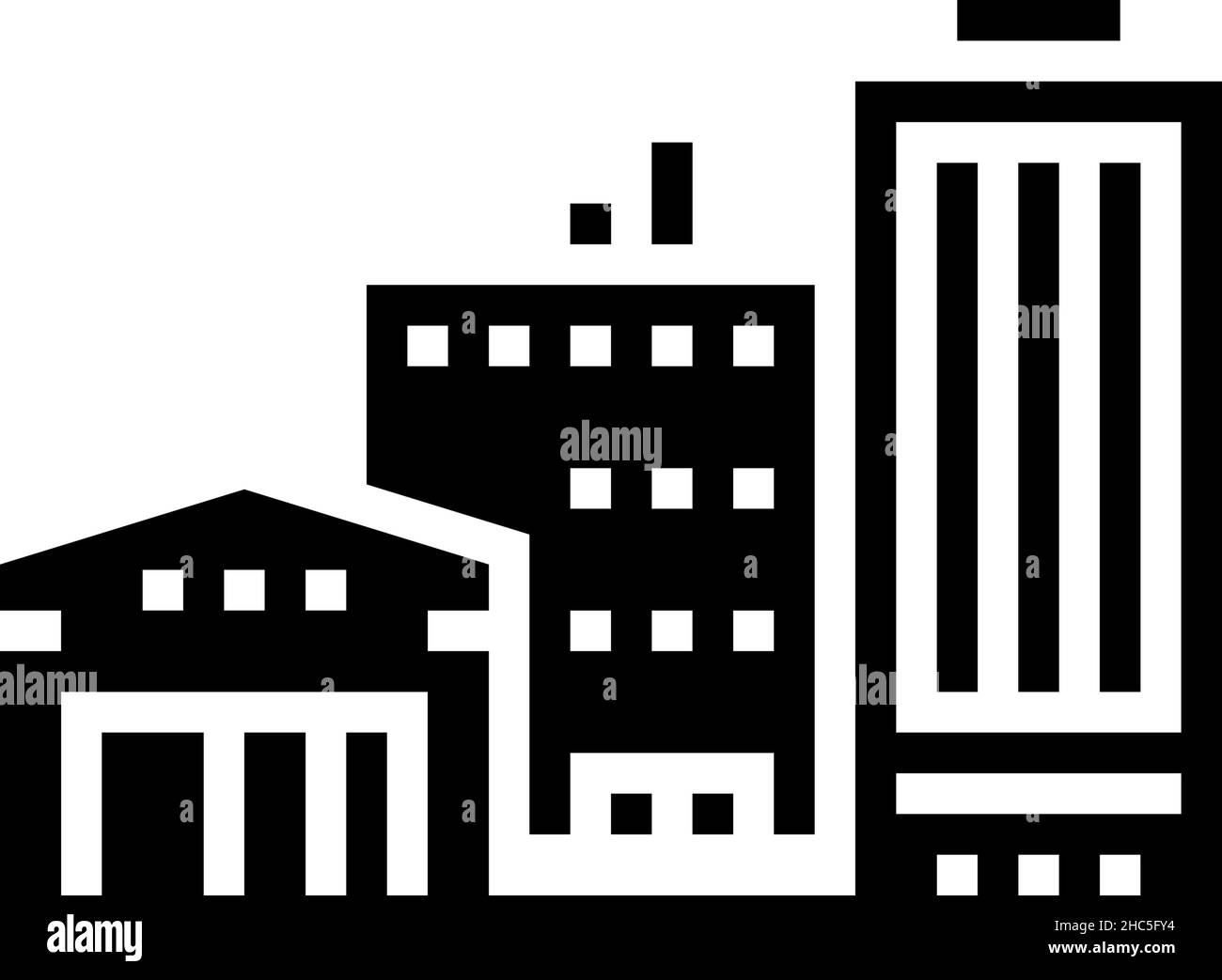 immagine vettoriale dell'icona glifo dello studio della pellicola Illustrazione Vettoriale