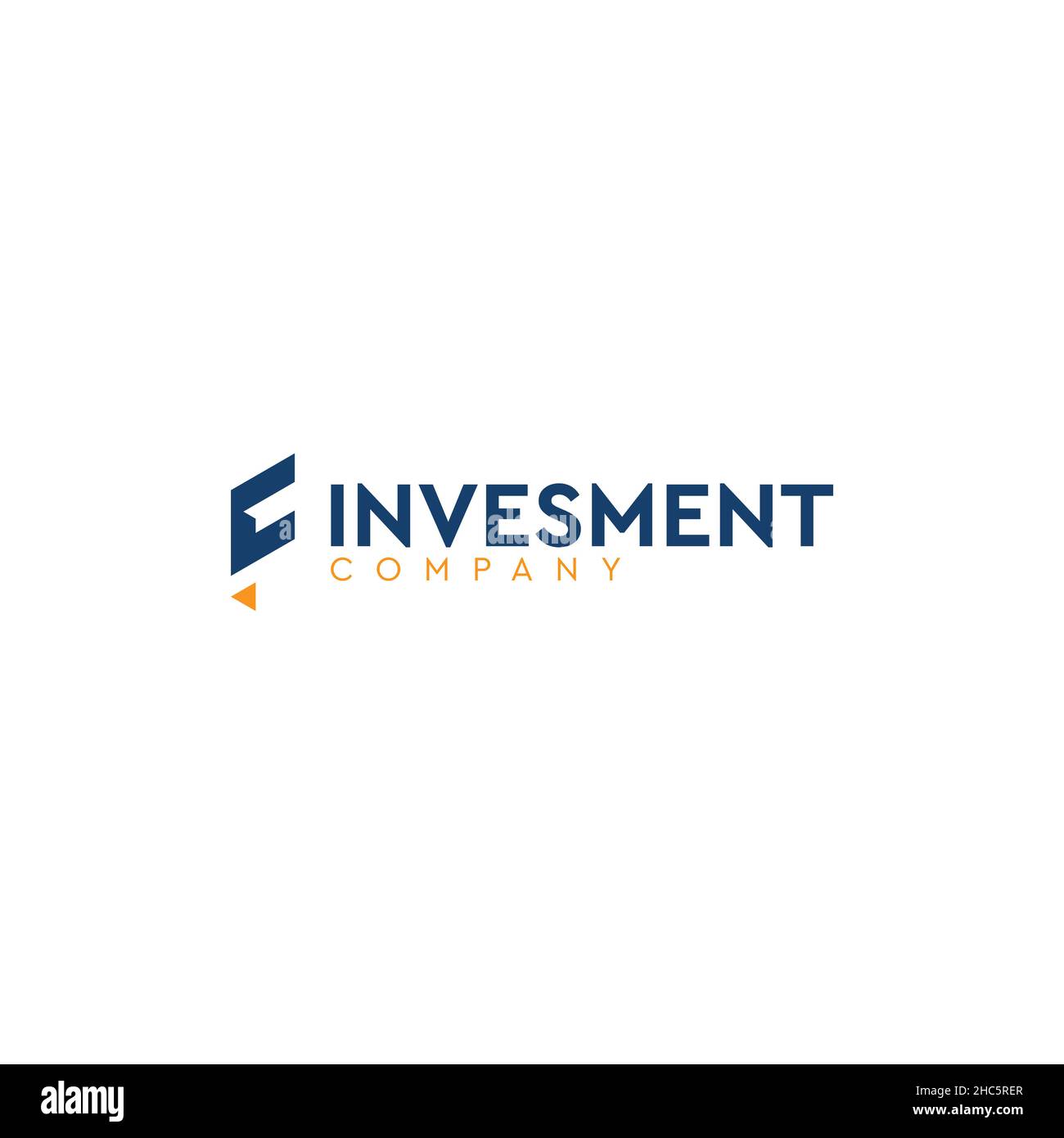 Design semplice e moderno CON logo INVESMENT Illustrazione Vettoriale