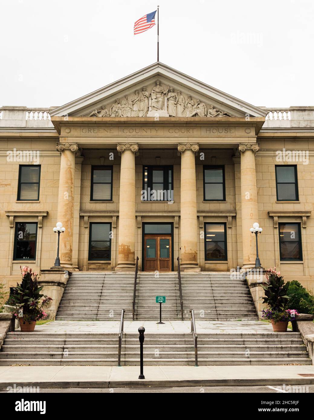 Greene County Courthouse, a Catskill, una città della Hudson Valley, New York Foto Stock