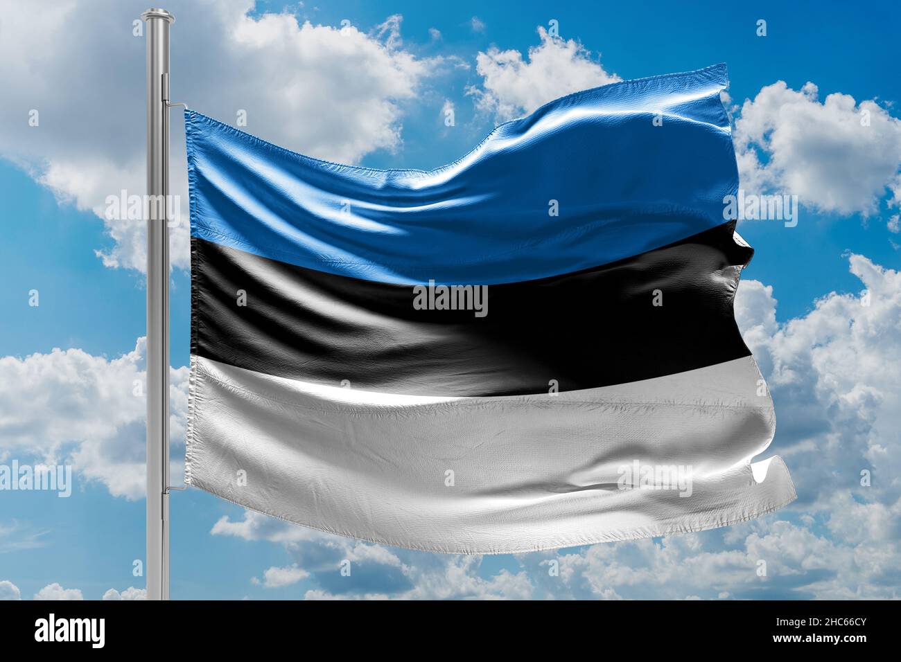 Bandiera dell'Estonia Paese scandinavo Foto Stock