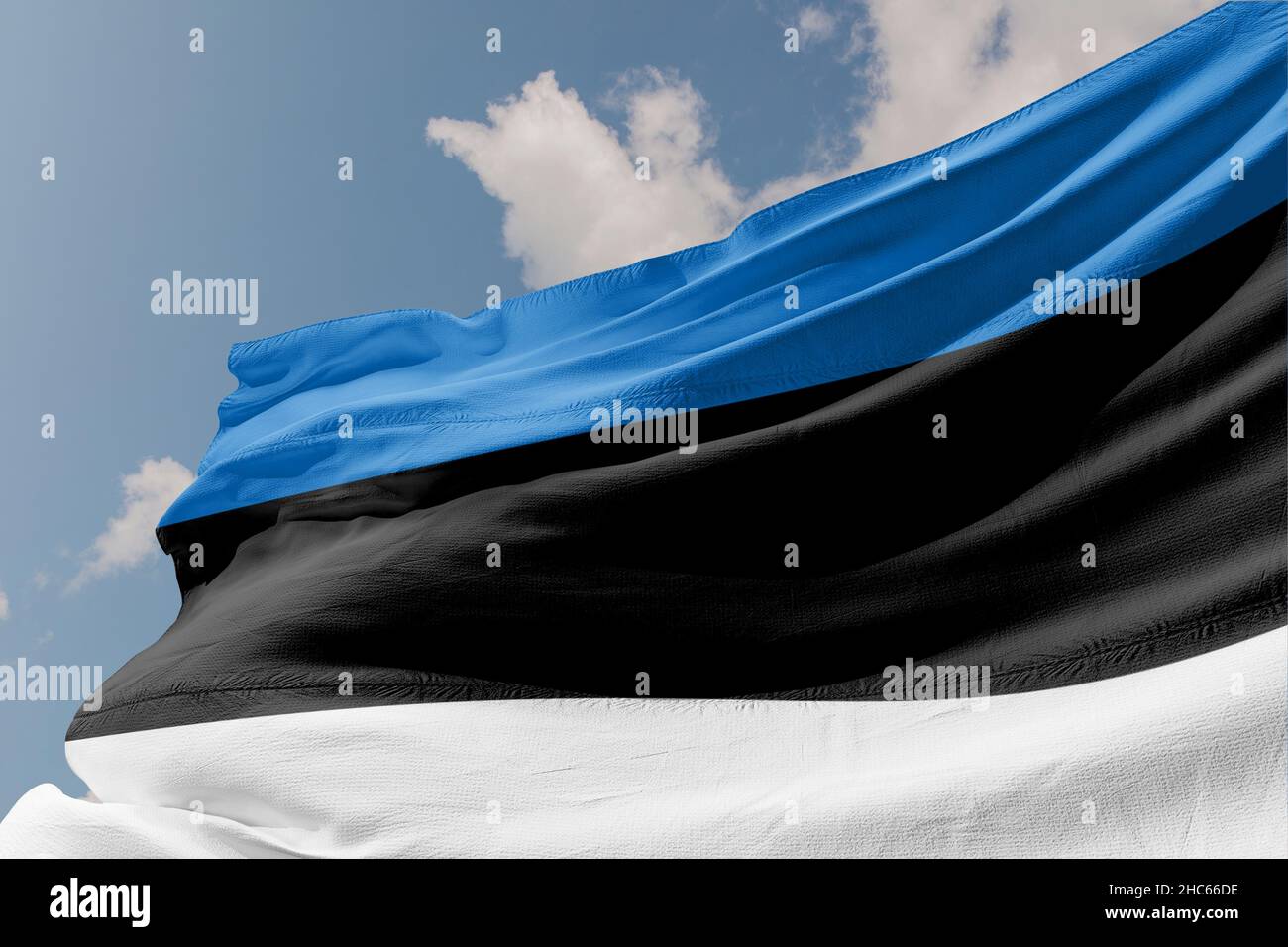 Bandiera dell'Estonia Paese scandinavo Foto Stock