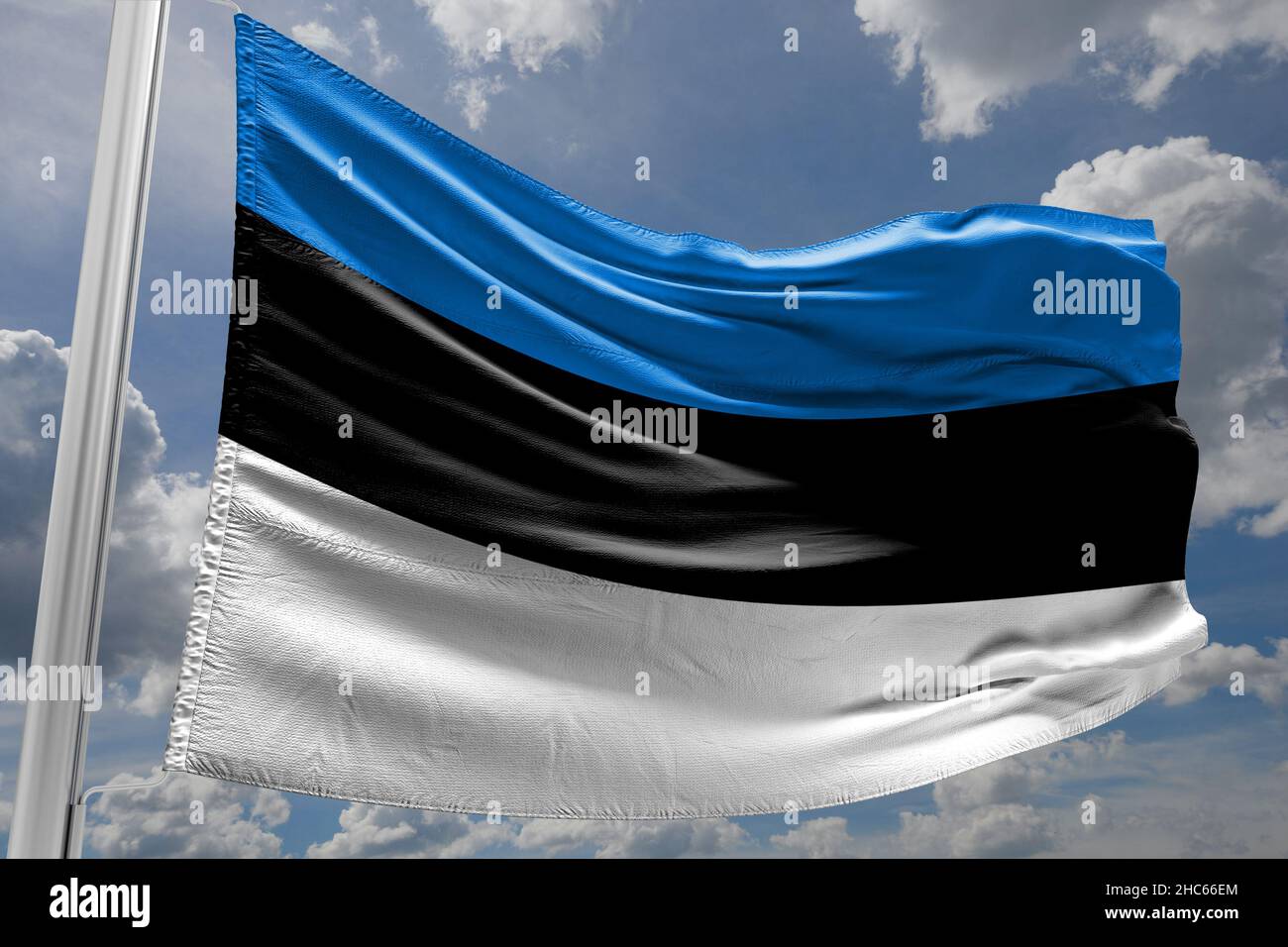 Bandiera dell'Estonia Paese scandinavo Foto Stock