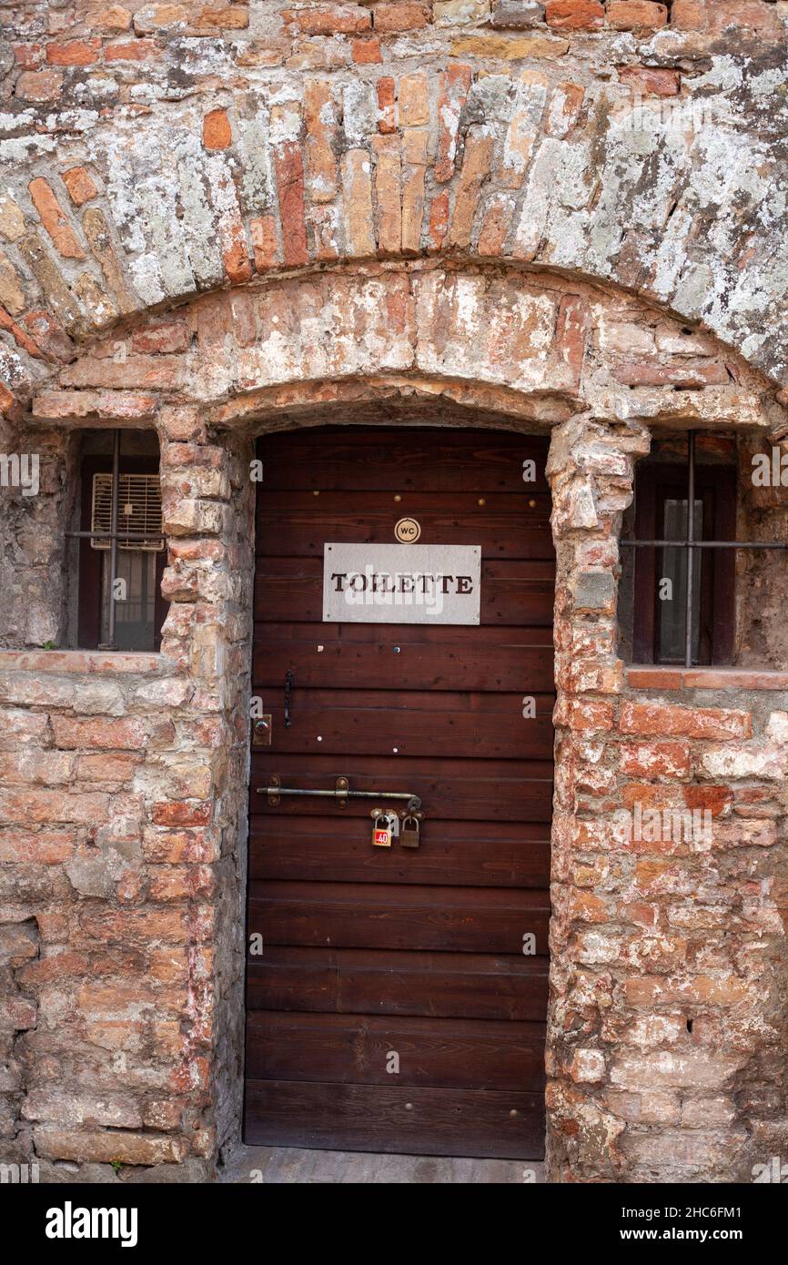 Giorni della Merla Festival in un piccolo comune di Pizzighettone Italia Foto Stock