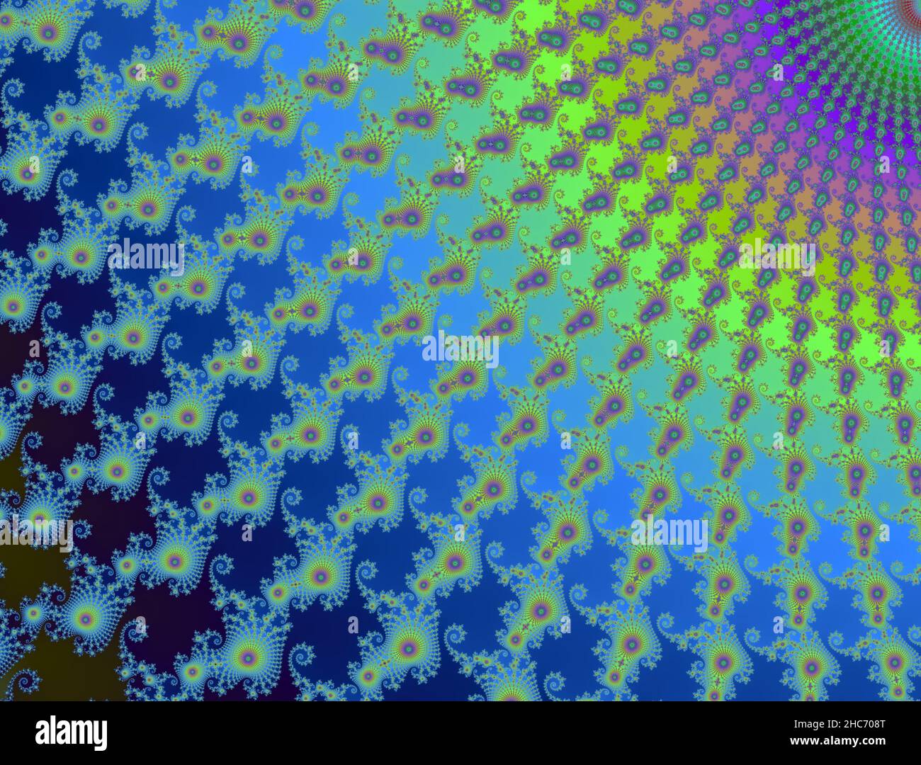 Bella zoom nell'infinito matematico mandelbrot set frattale Foto Stock