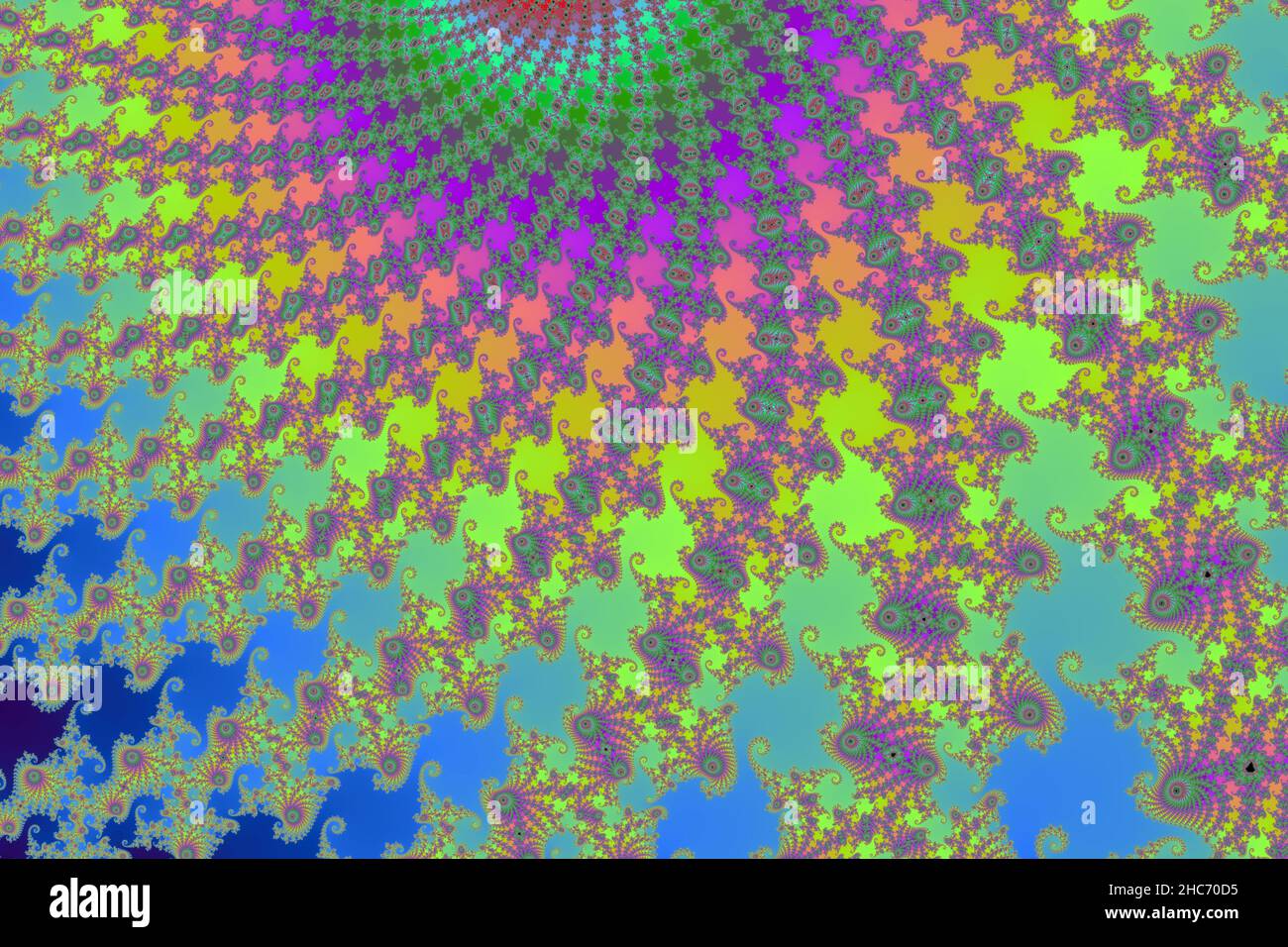 Bella zoom nell'infinito matematico mandelbrot set frattale Foto Stock