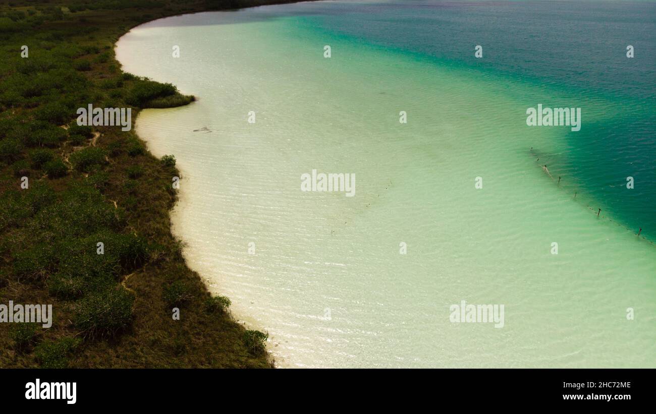 La riserva naturale di ka'an si trova a Quintana Roo in Messico. Foto Stock