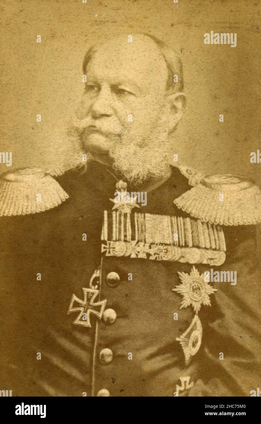 Wilhelm i, Kaiser tedesco e Re di Prussia, 1880s Foto Stock