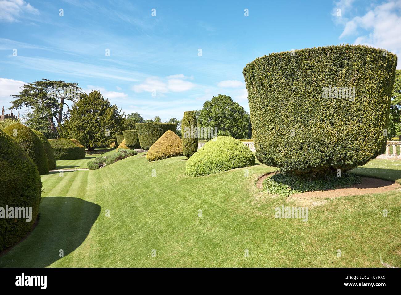 Sudeley Castello Topiary Garden Foto Stock