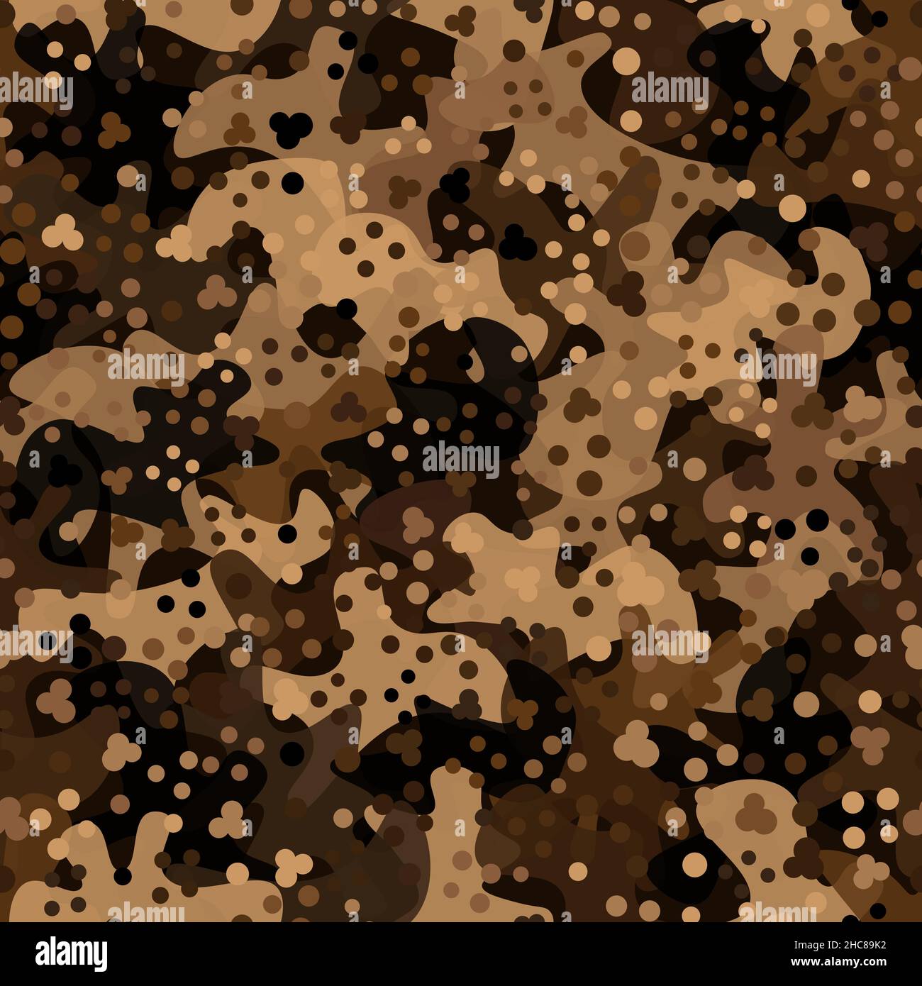 Camuffamento militare e caccia flecktarn modello senza cuciture Illustrazione Vettoriale