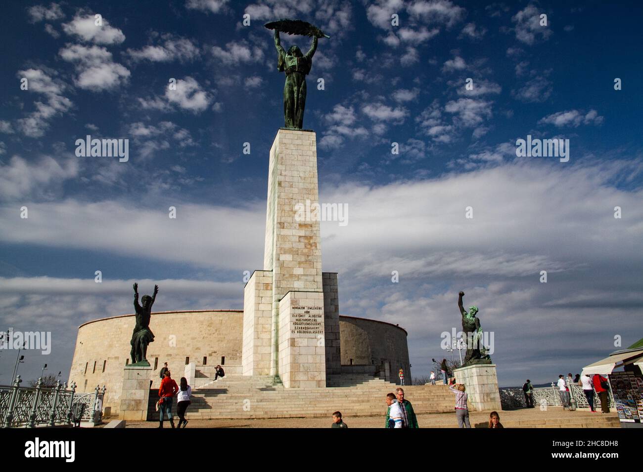 Statua della libertà (Szabadság szobor), Budapest, Ungheria Foto Stock