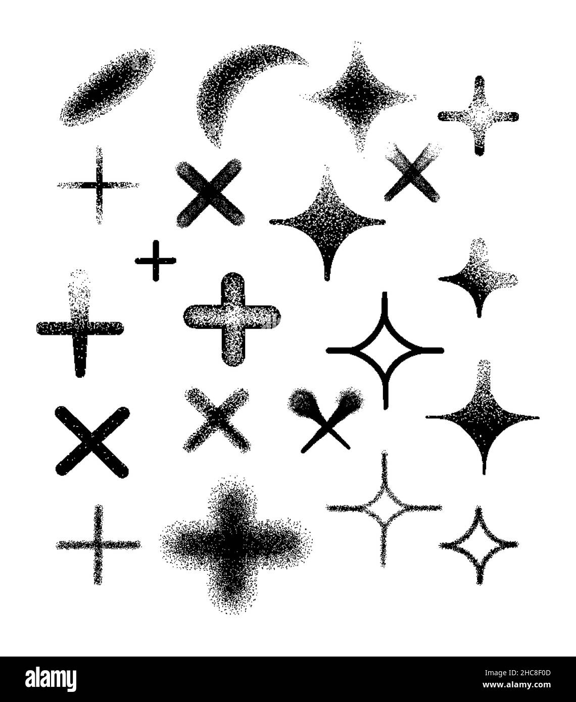 Elementi di design Vector Memphis. Illustrazione Vettoriale