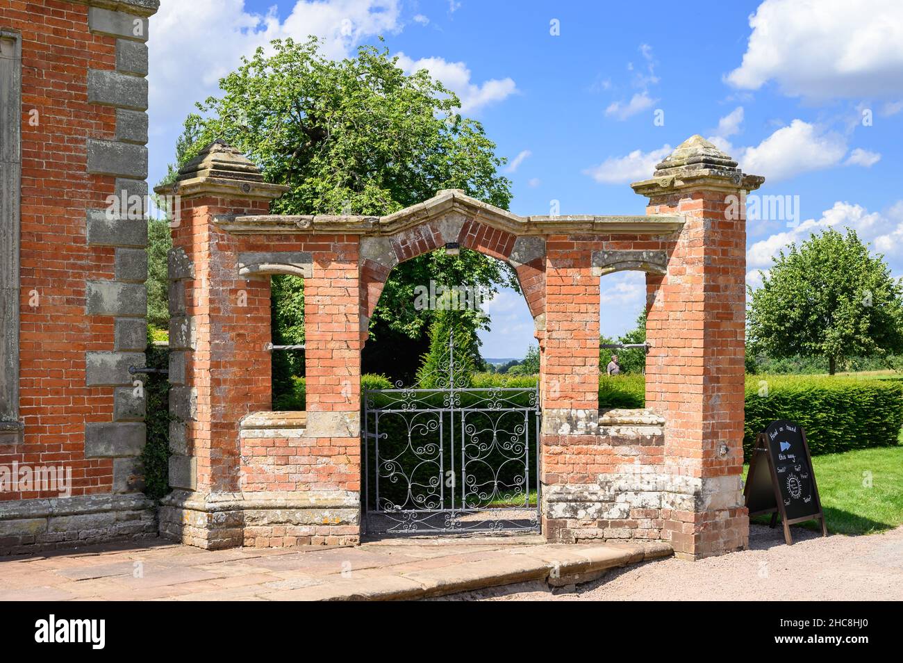 Hanbury Hall, National Trust House e Garden Foto Stock