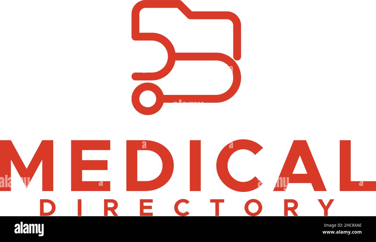 Design moderno DIRECTORY MEDICA salute logo design Illustrazione Vettoriale