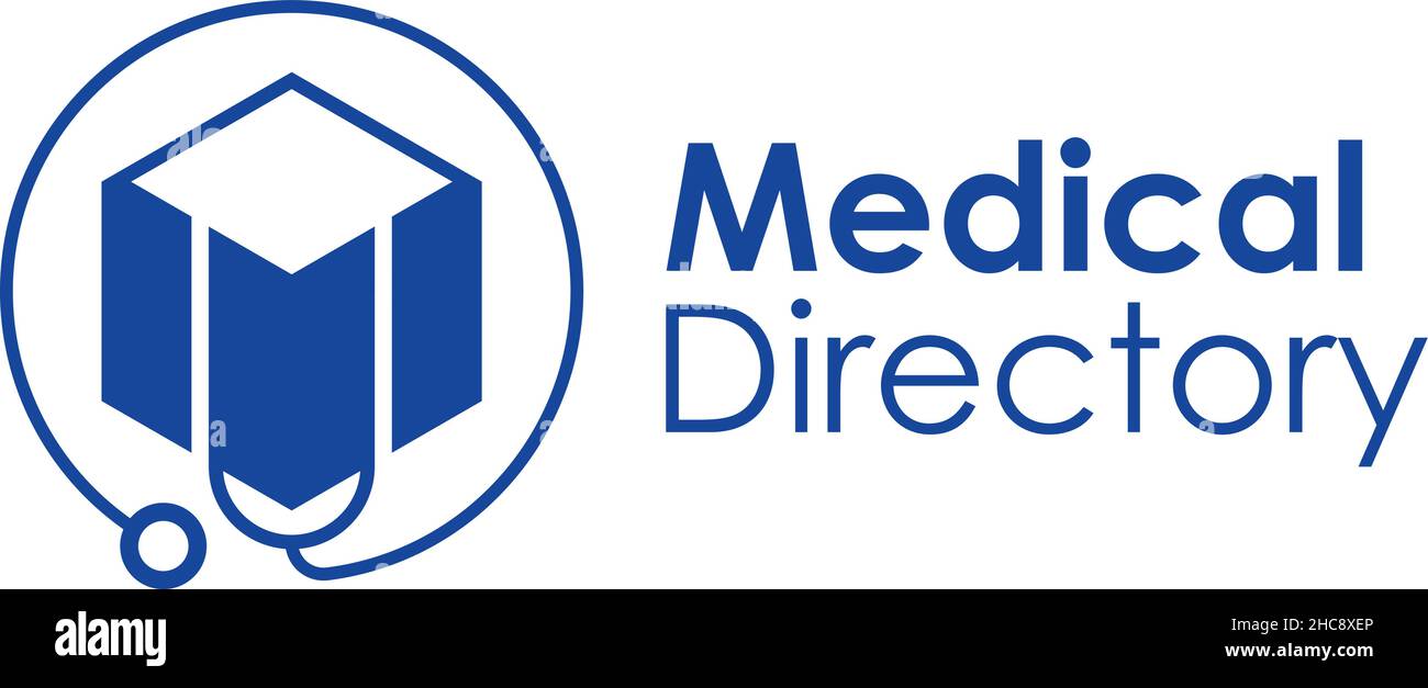 Design moderno DIRECTORY MEDICA salute logo design Illustrazione Vettoriale